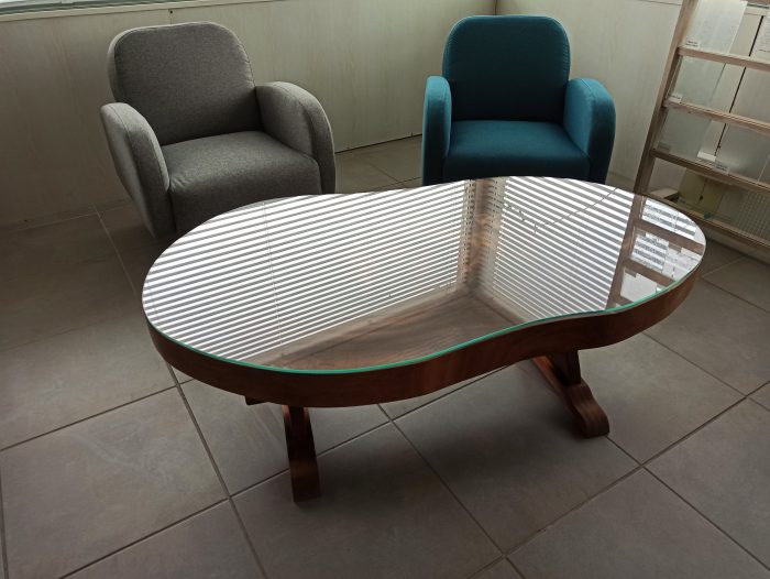 table en verre salon - miroiterie Nîmes